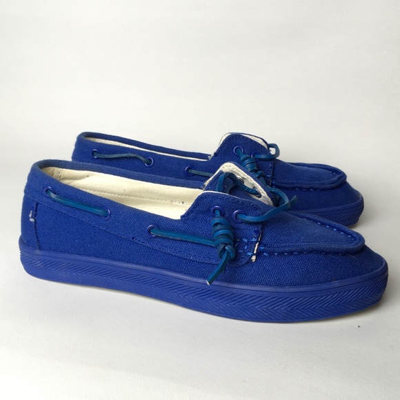 RARE Steve Madden Harbbor Blue Loafers / Boat Shoes — YACHTT Model sz 7 - Picture 2 of 8